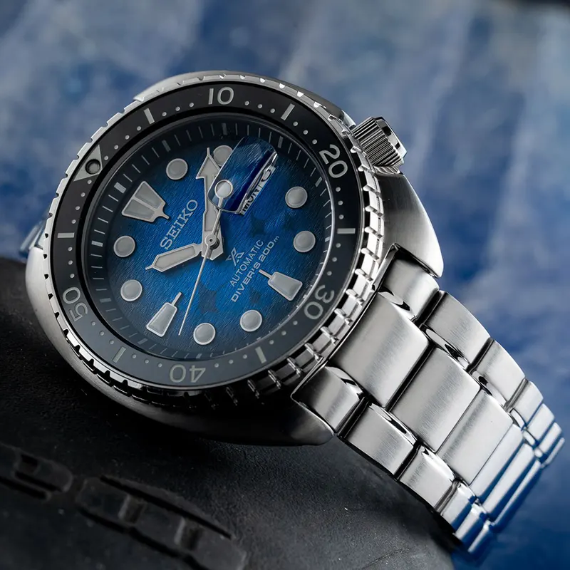 Seiko Prospex Turtle Special Edition Sea Save the Ocean Men's Watch- SRPE39K1